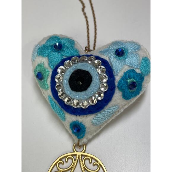 Evil Eye Hamsa Hand Large Hanging Charm - Picture 3 of 4
